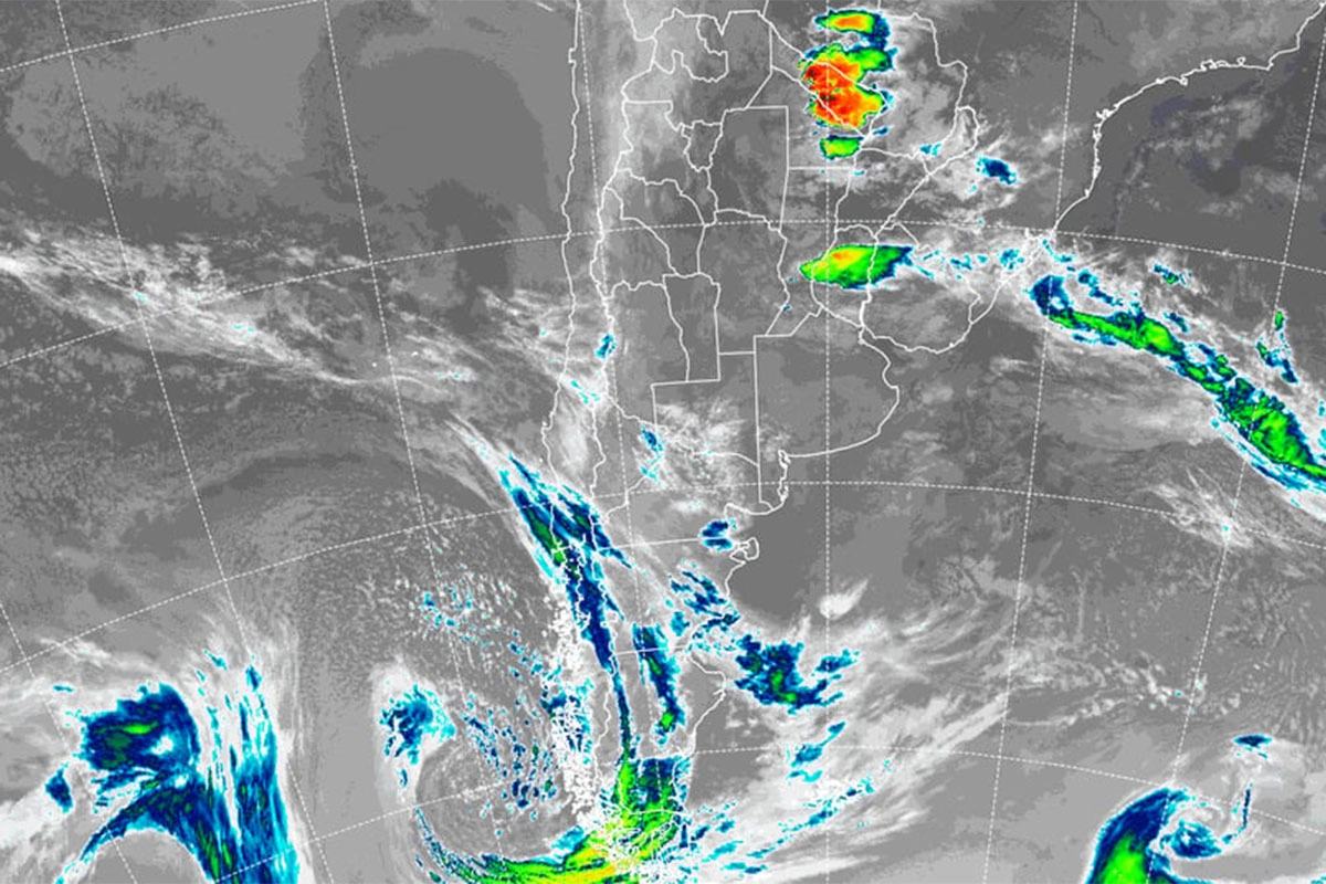 Imagen satelital de esta madrugada Imagen satelital de esta madrugada