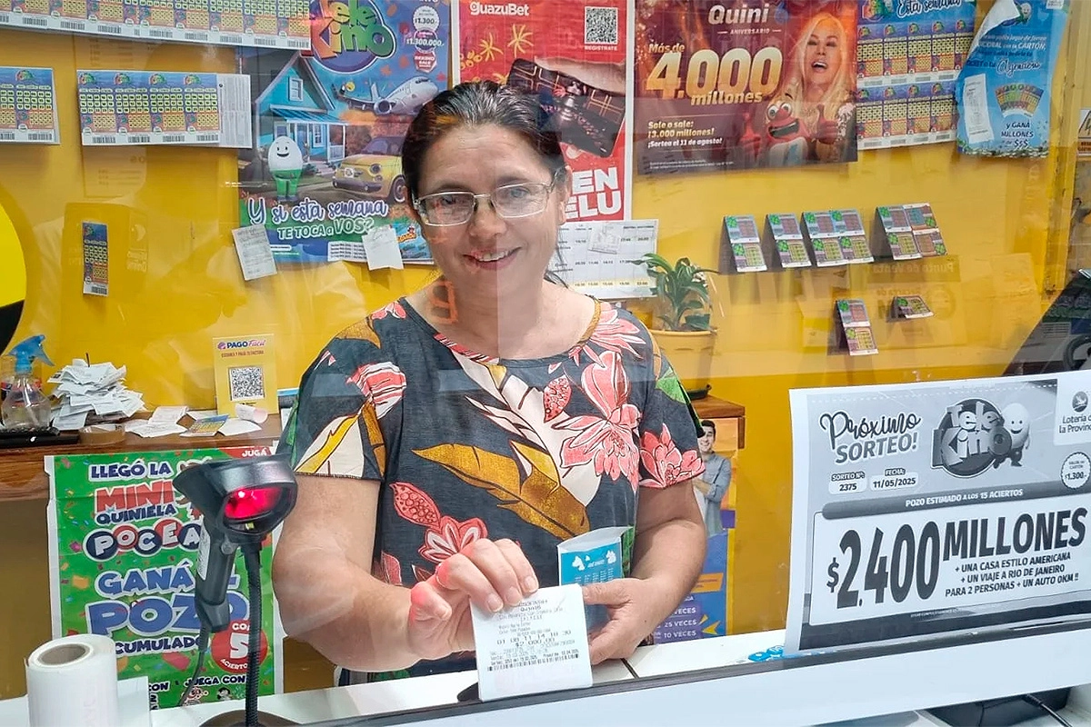 La agenciera que vendió el Quini 6 récord. La agenciera que vendió el Quini 6 récord.