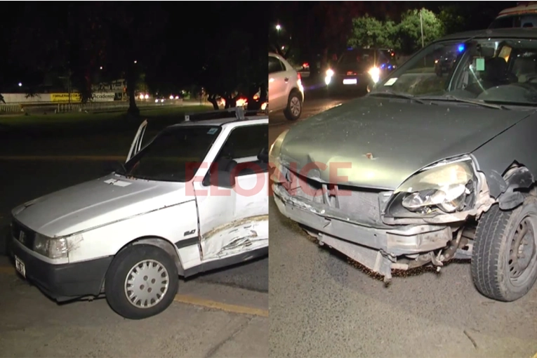 Dos autos chocaron en Paraná: conductor resultó herido y fue hospitalizado