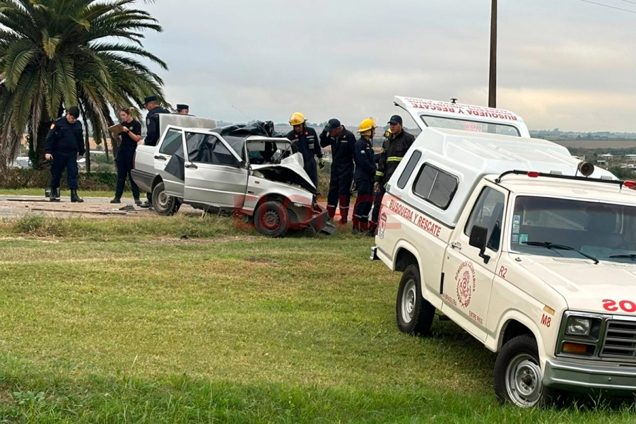 Un fallecido tras choque frontal sobre ruta 11, en Colonia Ensayo (foto Elonce)