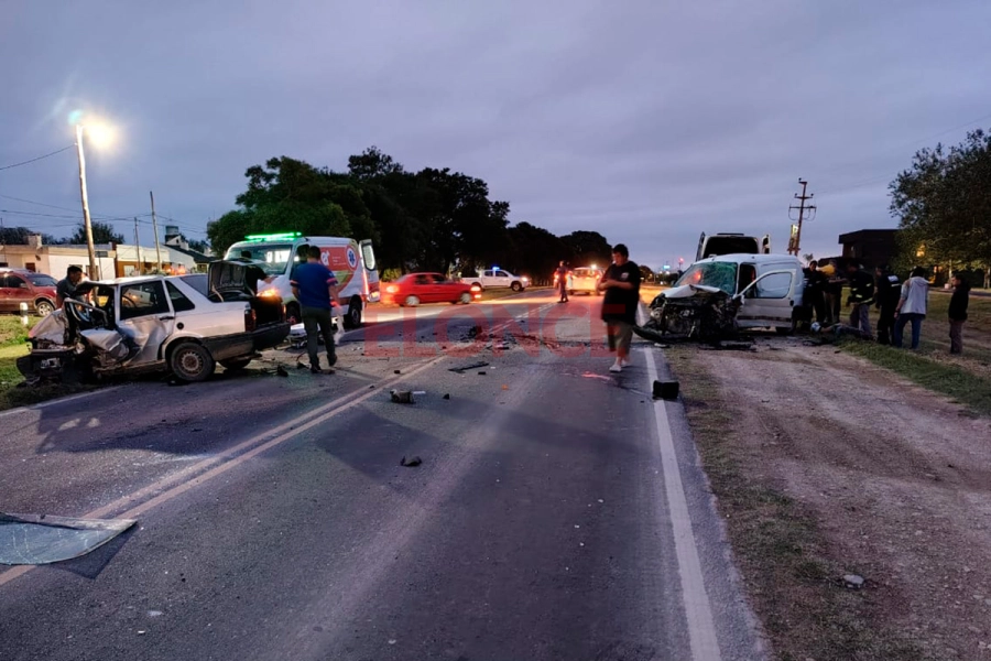 Un fallecido tras choque frontal sobre ruta 11, en Colonia Ensayo (foto Elonce)