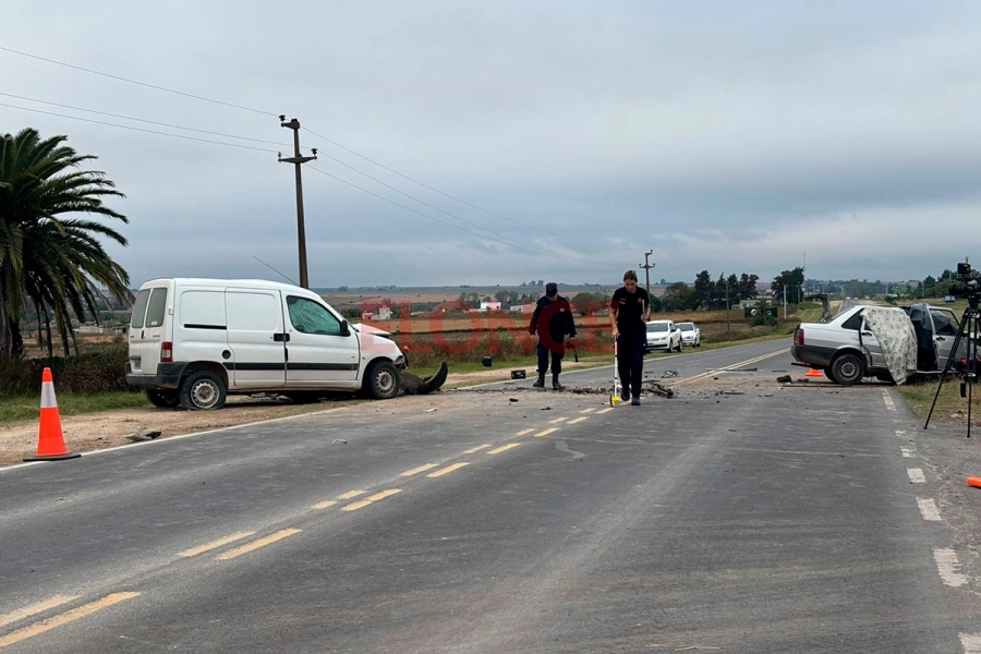 Un fallecido tras choque frontal sobre ruta 11, en Colonia Ensayo (foto Elonce)
