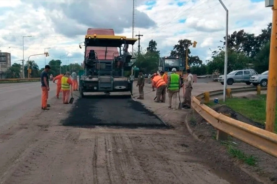 Vialidad inform&oacute; de tareas de mantenimiento de Candioti al l&iacute;mite con Chaco. Foto: Prensa DNV