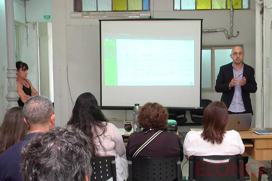 ATE y UPCN analizaron la app Mi Trabajo en una reuni&oacute;n con Camoirano (foto Elonce)