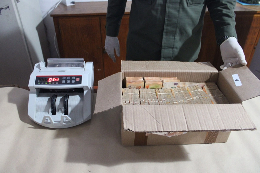 520 millones de pesos incautados en empresario. Gendarmería Nacional