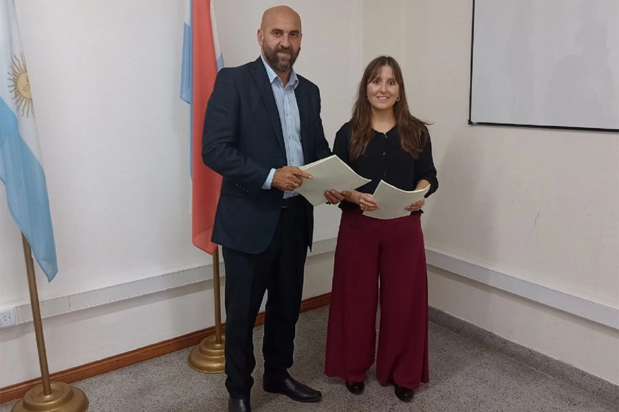 Marianela Pacheco y Mariano Gallegos. (Gobierno de Entre Ríos)