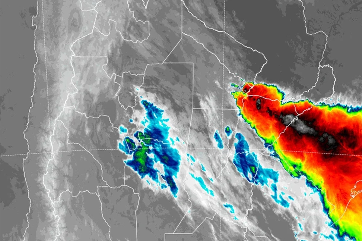 Imagen satelital de esta madrugada Imagen satelital de esta madrugada