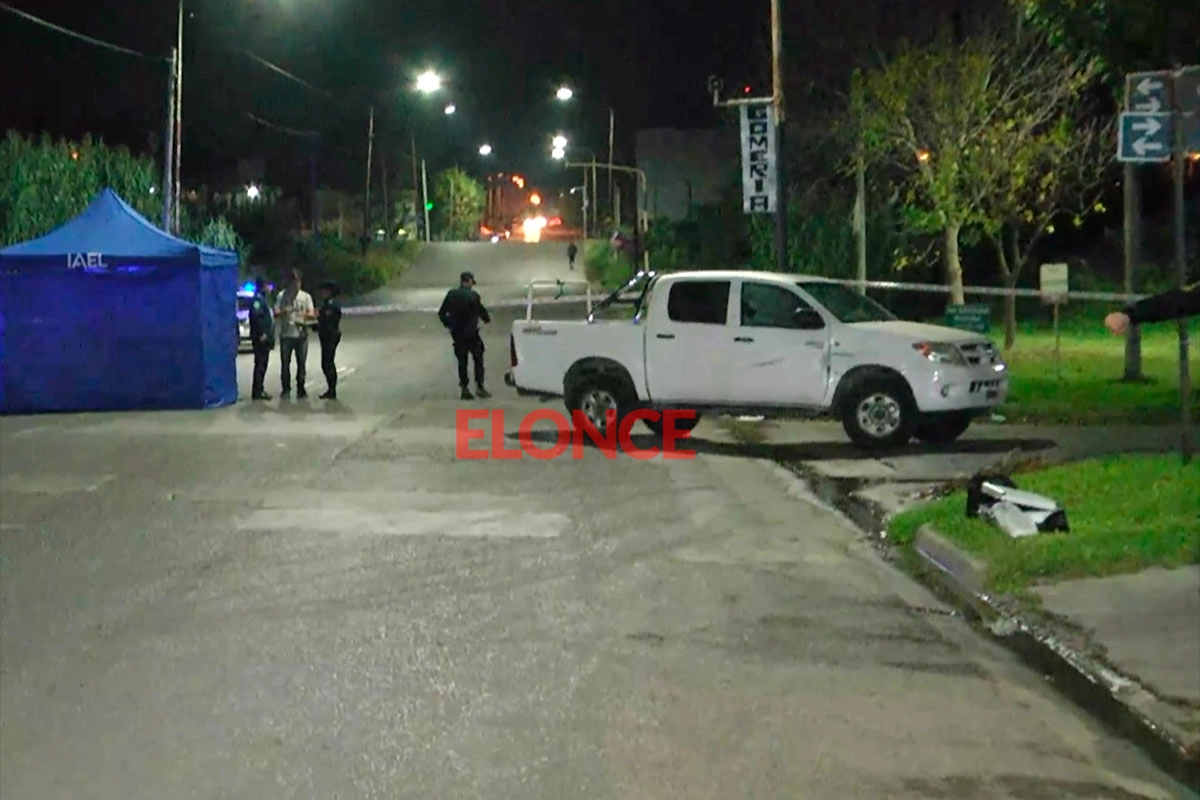La camioneta involucrada en el accidente fatal. La camioneta involucrada en el accidente fatal.
