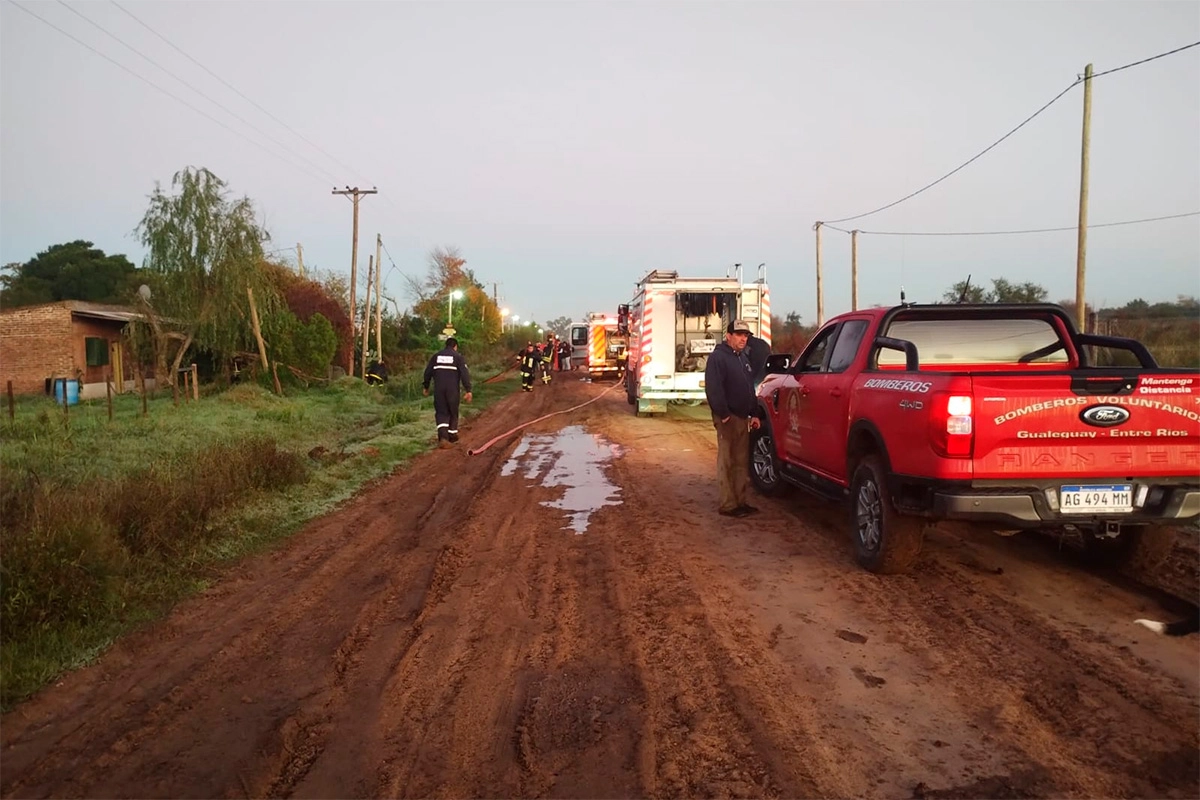Murió un bombero tras incendio de su vivienda en Gualeguay Murió un bombero tras incendio de su vivienda en Gualeguay
