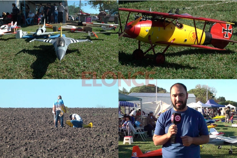 Fotos: comenzó el Encuentro de Aeromodelismo en Paraná en el Aeroclub