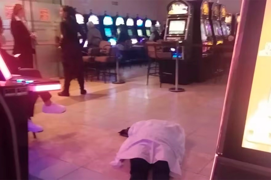 Muri&oacute; una mujer en un bingo de Mar del Plata (foto 0223)