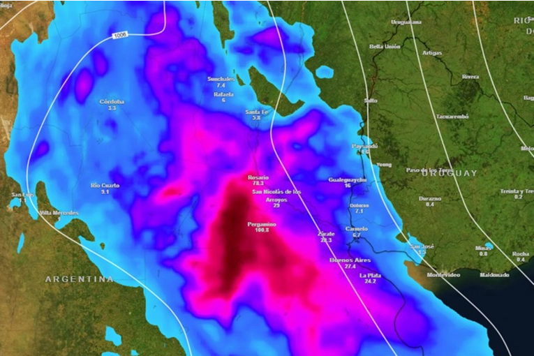 Tormentas en Entre Ríos: se esperan intensas precipitaciones hacia el próximo fin de semana