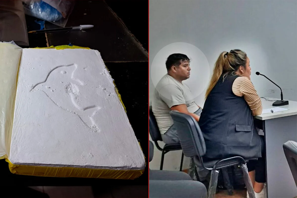 Cocaína con el sello del delfín / el imputado Luis Recalde