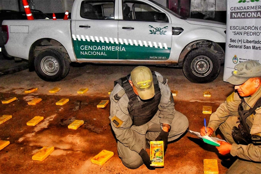 70 kilos de cocaína en Jujuy. Gendarmería Nacional