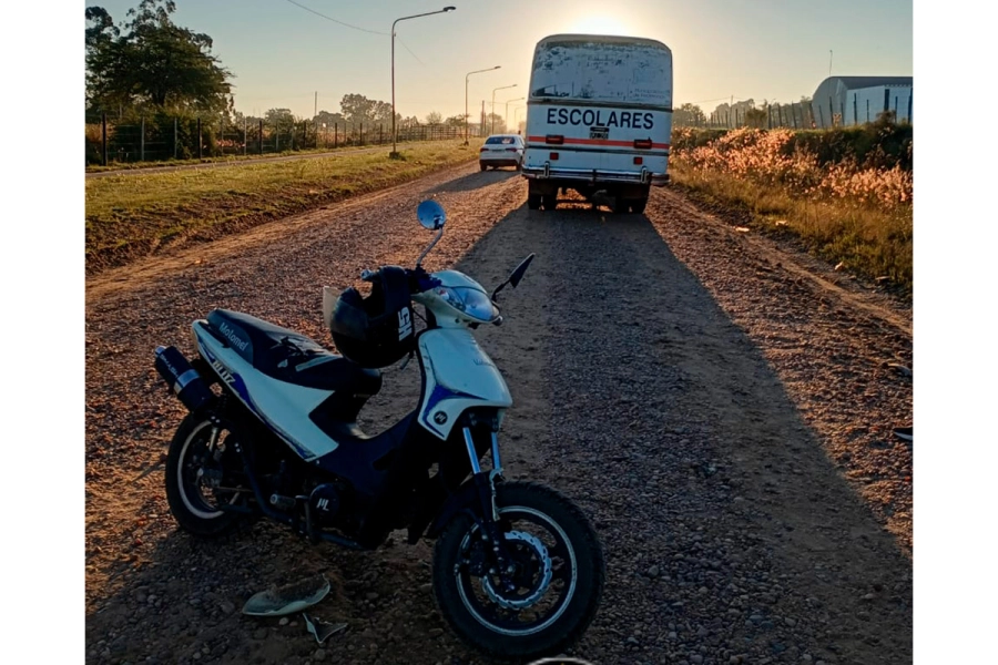 Accidente en Federación (foto Policía de Entre Ríos)