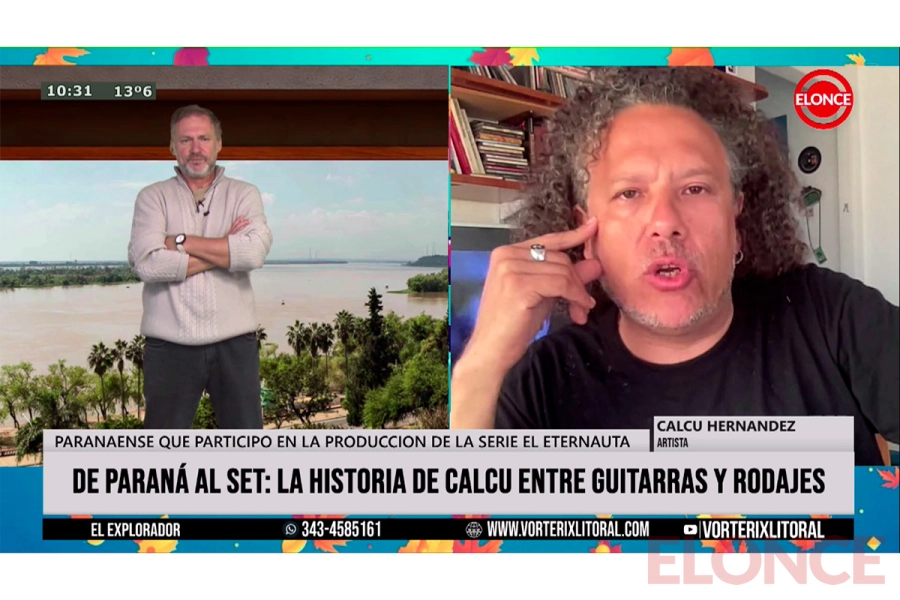 Javier “Calcu” Hernández, en diálogo con El Explorador (foto Elonce)