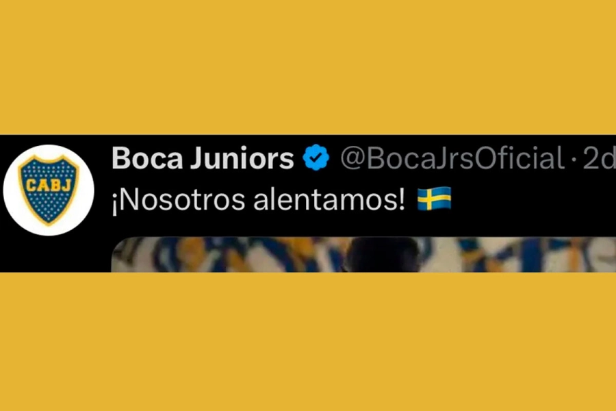 Captura de las redes sociales de Boca.