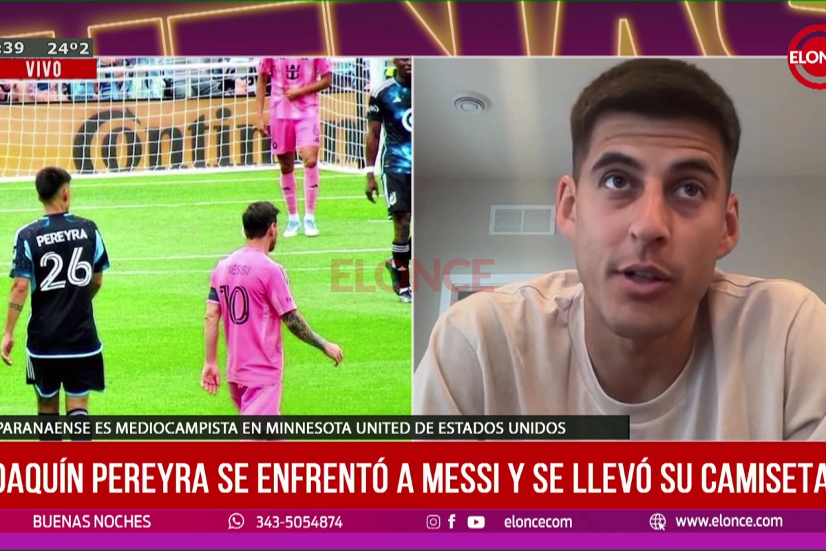 Joaquín Pereyra se mostró feliz del encuentro con Messi. Joaquín Pereyra se mostró feliz del encuentro con Messi.