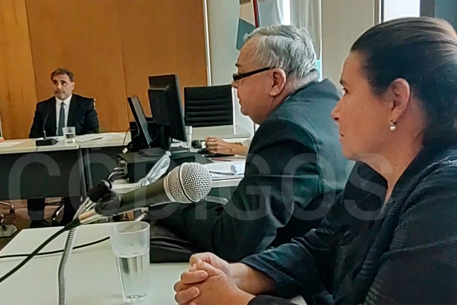Imagen de una audiencia del juicio por la venta de terrenos inexistentes en Oro Verde. Foto: Elonce.
