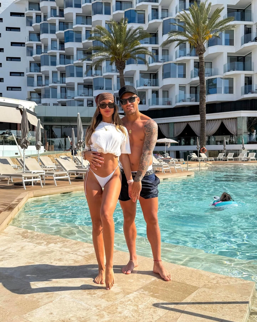 Agustina Gandolfo con Lautaro Martínez. Instagram