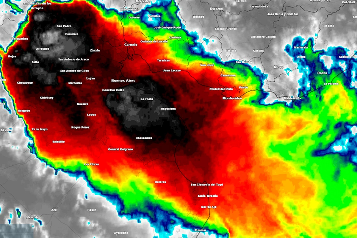 Fuertes lluvias en Buenos Aires este viernes. Fuertes lluvias en Buenos Aires este viernes.