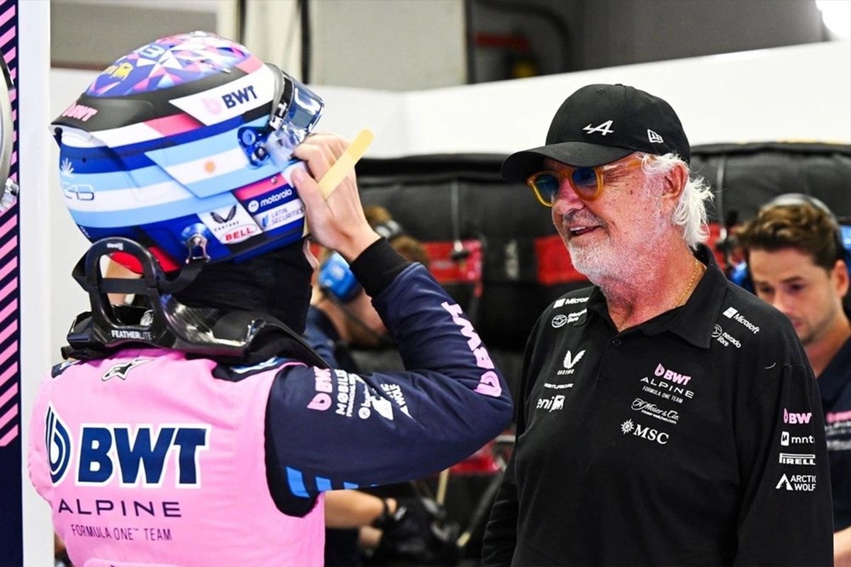 Colapinto y Briatore. Colapinto y Briatore.