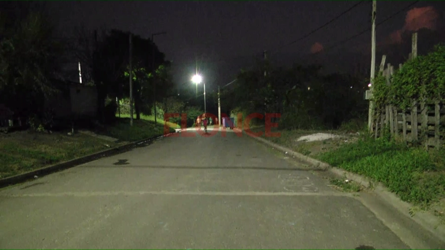 La zona del barrio Yatay donde ocurrieron detonaciones de arma de fuego. Foto: Elonce.