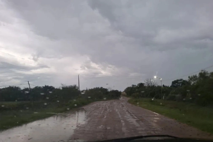 Así estaba Gualeguaychú por la tarde. Foto: R2820.