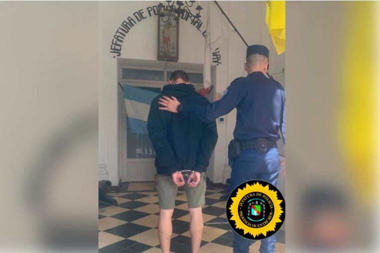 Tres detenidos en Concepción del Uruguay: amenaza con cuchillo, robo de moto y daños en un local