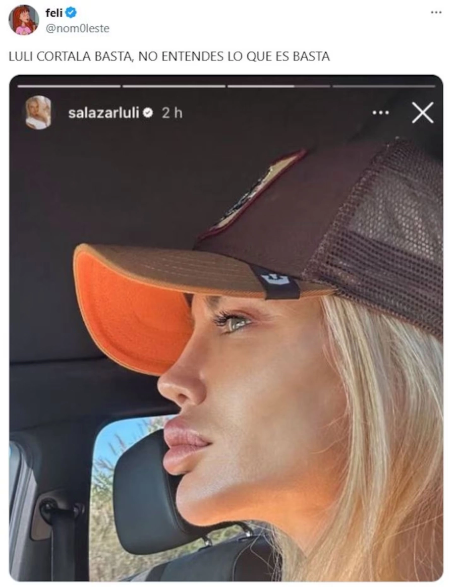 Luciana Salazar publicó una selfie de perfil. Instagram