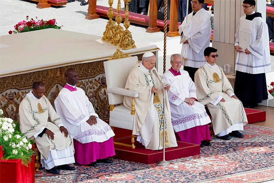 El Papa León XIV celebró la la Misa de inauguración de su pontificado. AICA