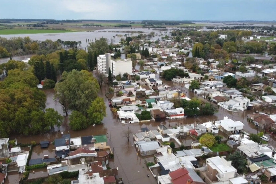 Así estaba el norte bonaerense. Foto: Infobae.