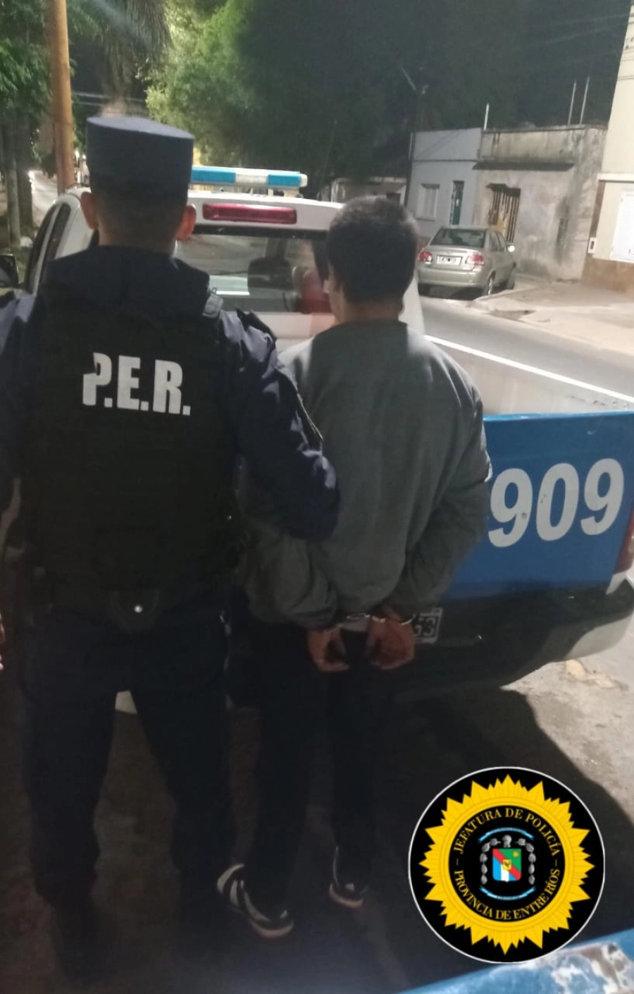 Detenido por robo en Paran&aacute; (foto Polic&iacute;a de Entre R&iacute;os)