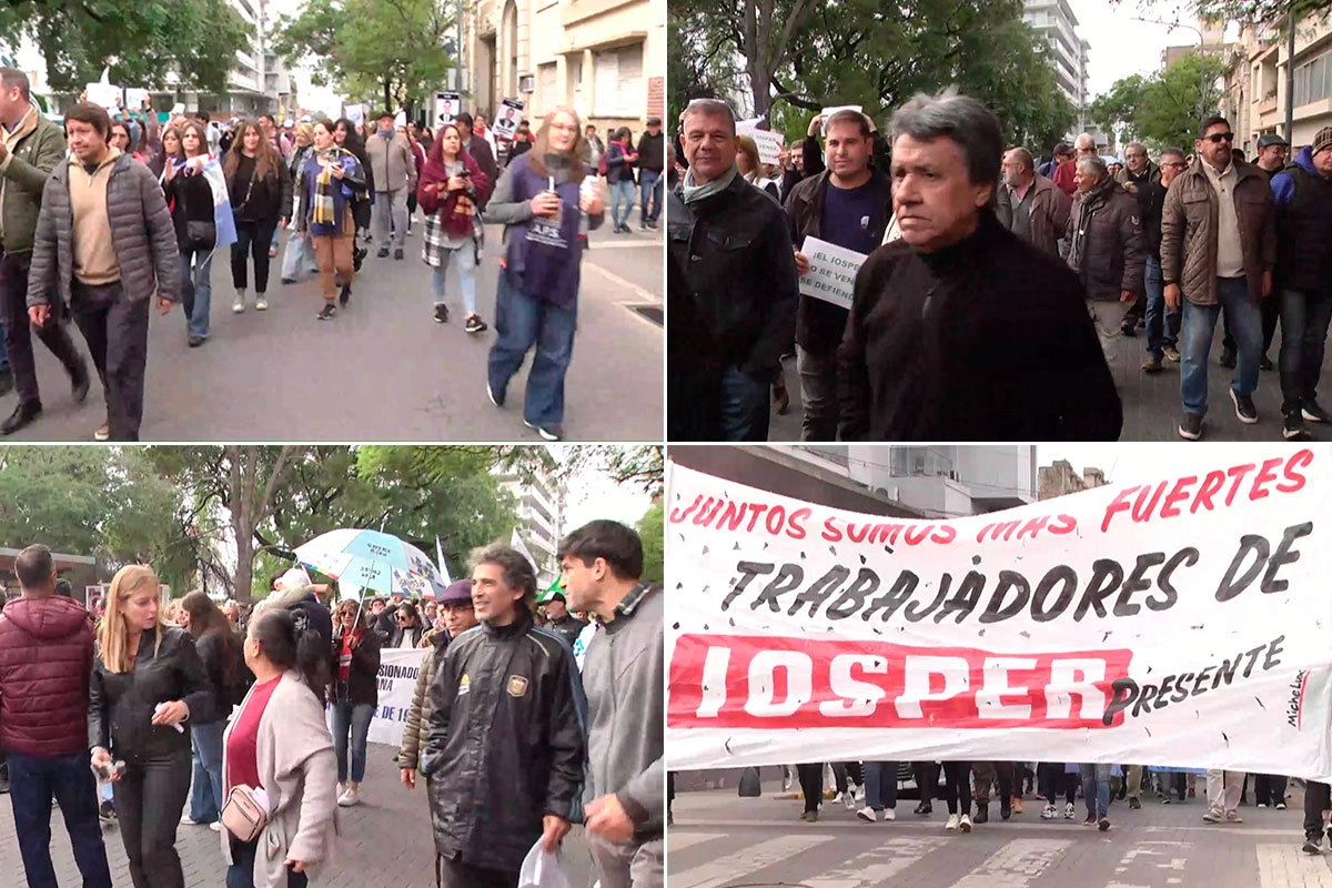 Trabajadores del IOSPER, municipales y jubilados marcharon en defensa de la obra social Trabajadores del IOSPER, municipales y jubilados marcharon en defensa de la obra social