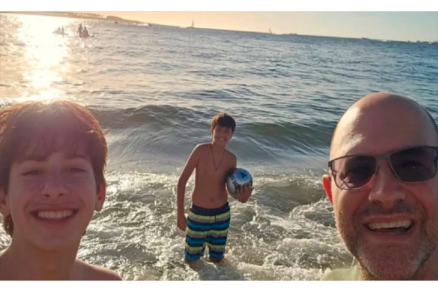 La última salida de la familia. (Infobae)