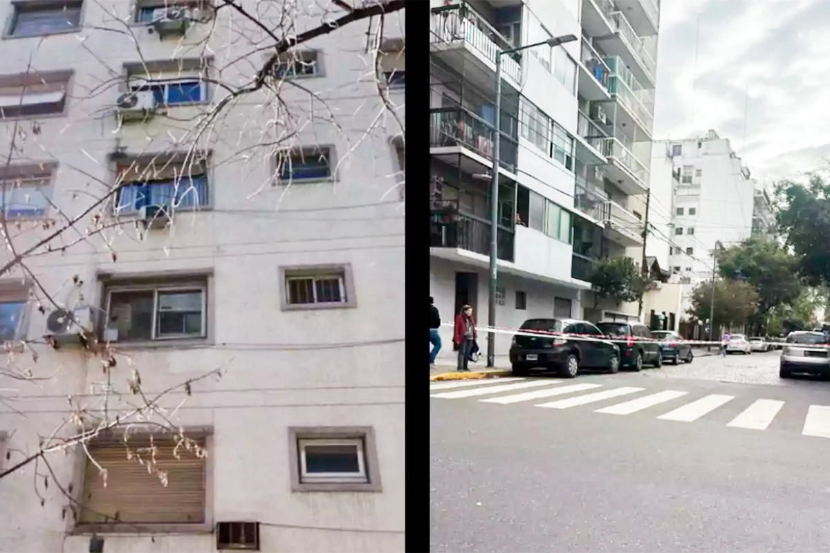 El edificio donde vivía la familia El edificio donde vivía la familia