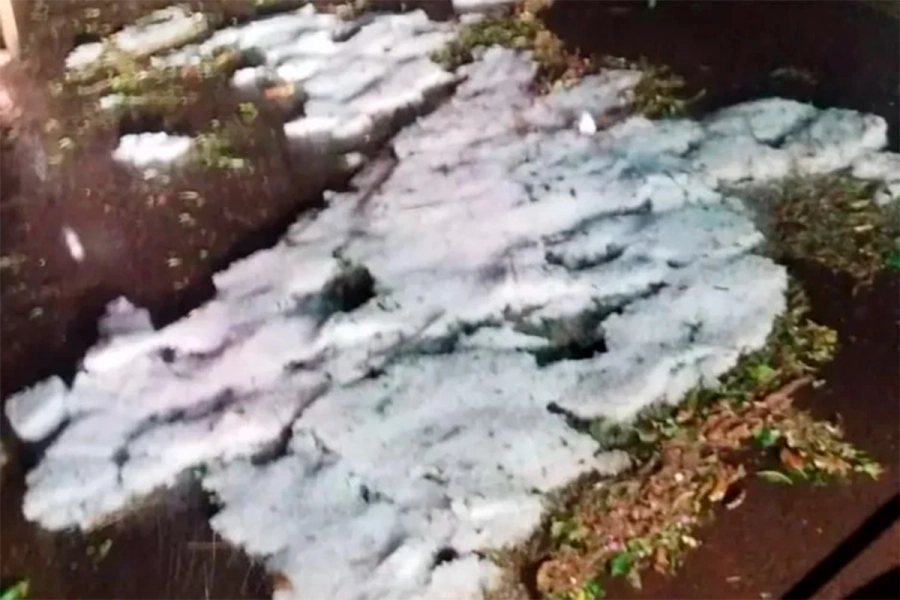 Granizo por supercélula en Brasil. Misiones on line