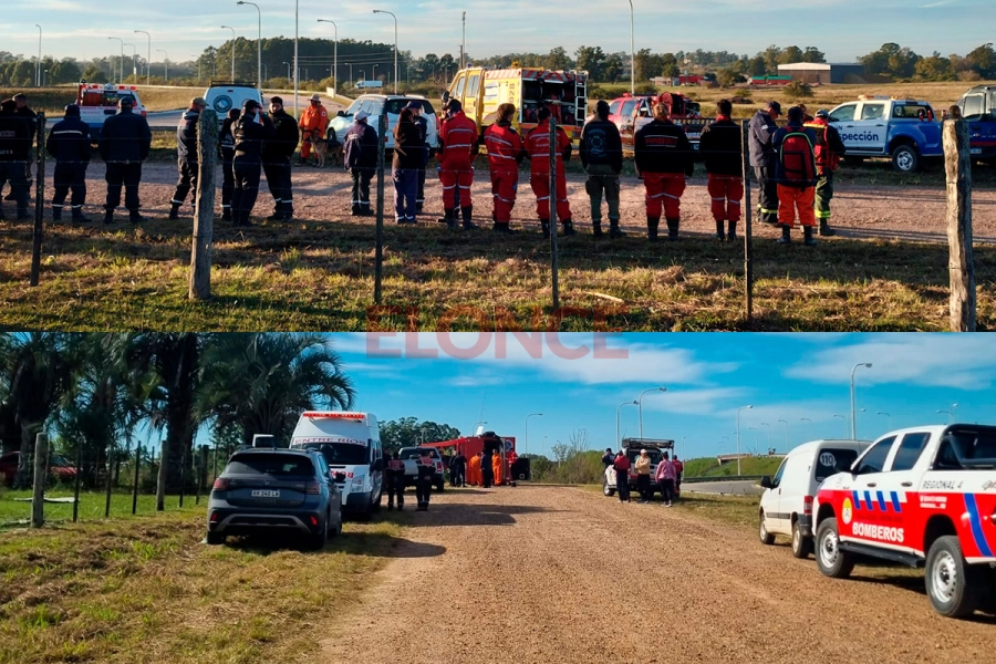 Intensa b&uacute;squeda de Lorena Lovera: m&aacute;s de 300 personas rastrillan zonas rurales y accesos (foto Elonce)