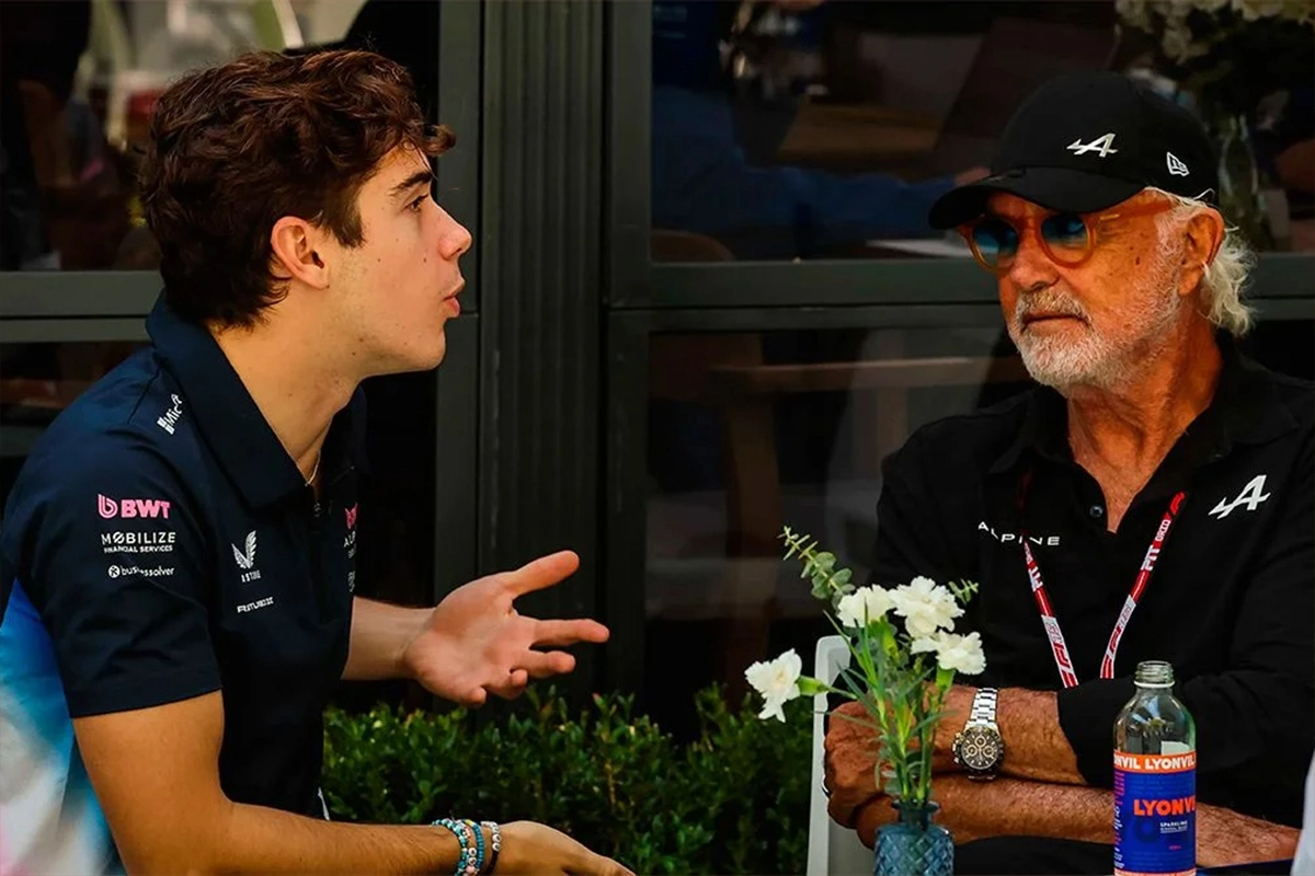 Colapinto y Briatore. Colapinto y Briatore.