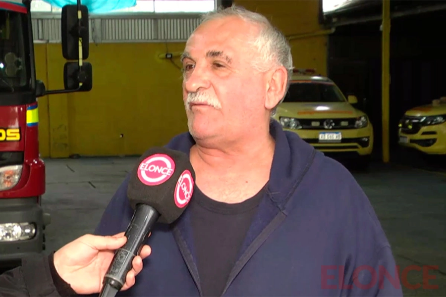 Jorge Vallejos, referente de Bomberos Voluntario