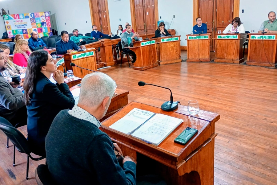 Proyecto para destituir al concejal Lesik fue enviado a comisi&oacute;n tras sesi&oacute;n breve (foto Radio M&aacute;xima)