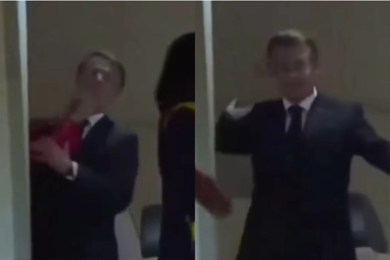 Video del incidente entre el presidente de Francia Emmanuel Macron y su esposa Brigitte