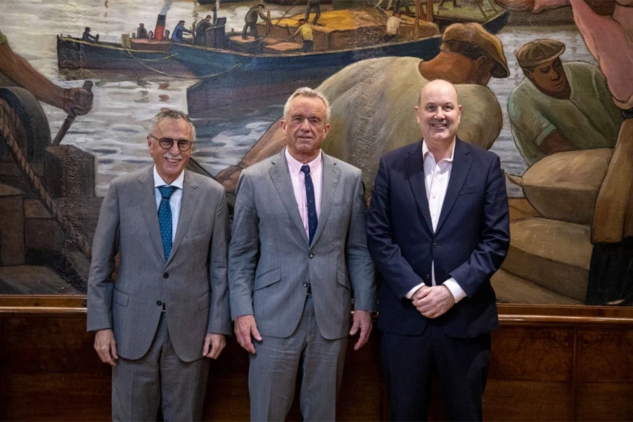 Gerardo Werthein, Robert F. Kennedy Jr. y Federico Sturzenegger
