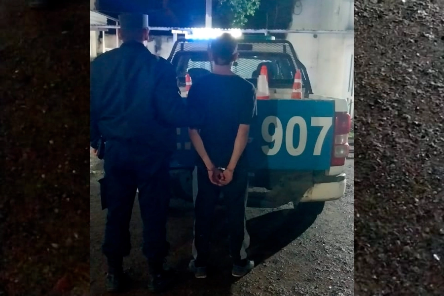 Un detenido tras ser acusado de violaci&oacute;n de domicilio (foto Polic&iacute;a de Entre R&iacute;os)
