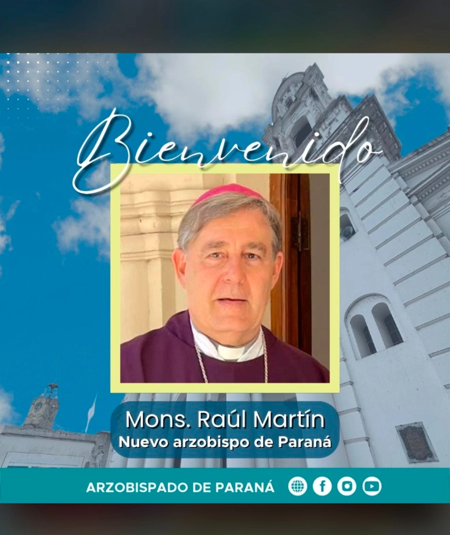 La bienvenida a Monseñor Martín. Arzobispado de Paraná