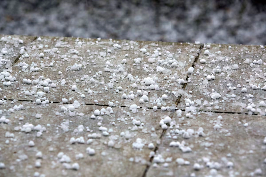 Graupel en medio de la ola polar.