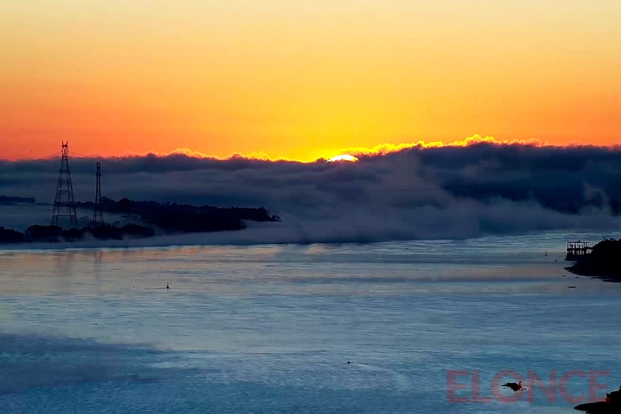 Niebla cielo visible en Paran&aacute;. Elonce