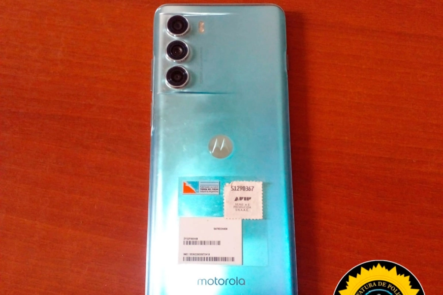 El celular recuperado. (PER)