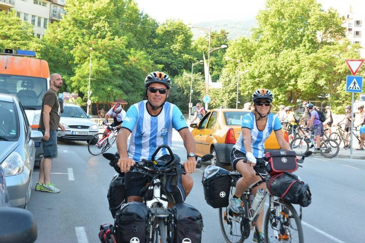 Silio inicia una nueva travesía en su bicicleta
