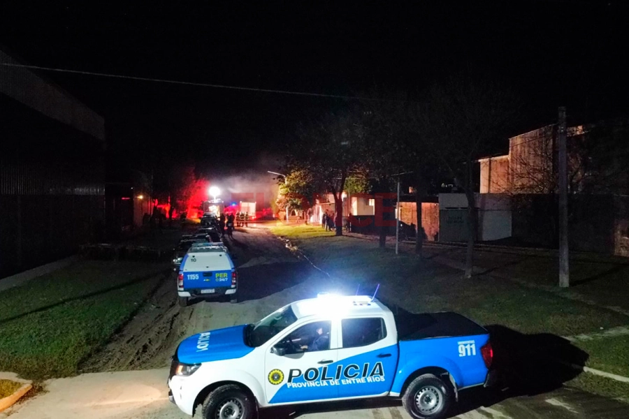 Identificaron a las víctimas del trágico incendio en Hasenkamp (foto Elonce)